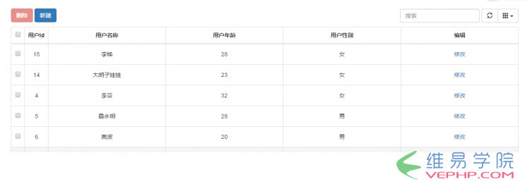PHP教程：php 接口與前端數據交互實現示例代碼
