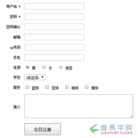 PHP實例：ThinkPHP中create()方法自動驗證表單信息