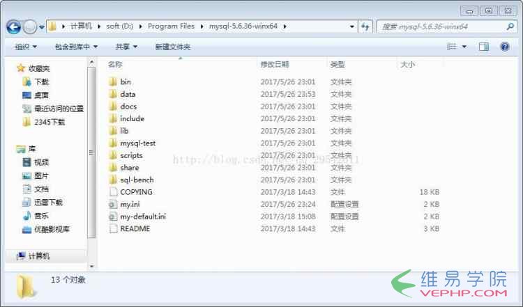 MYSQL教程MySql 5.6.36 64位綠色版安裝圖文教程