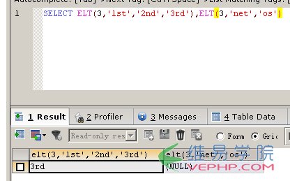 MYSQL數據庫與MSSQL對比學習MYSQL的心得（六）--函數