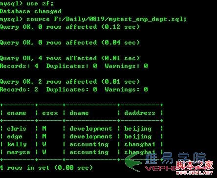 mysql中用source命令導入sql文件 - 樂趣 - ssh mysql中用source命令導入sql文件 - 樂趣 - ssh