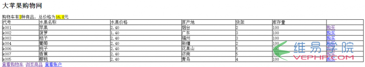PHP應用：php實現產品加入購物車功能（1）