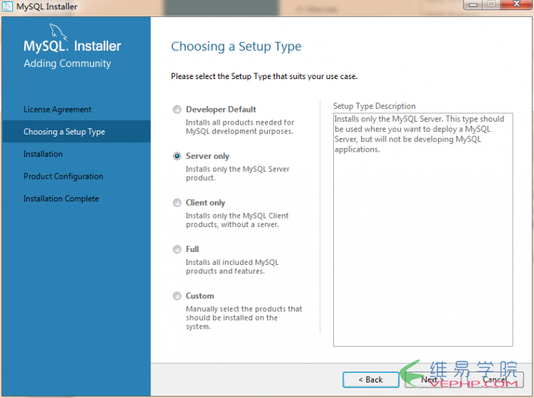 Mysql必讀Windows server 2008 r2上安裝MySQL5.7.10步驟