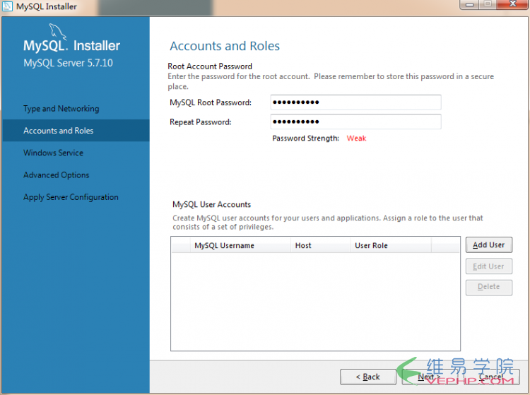 Mysql必讀Windows server 2008 r2上安裝MySQL5.7.10步驟