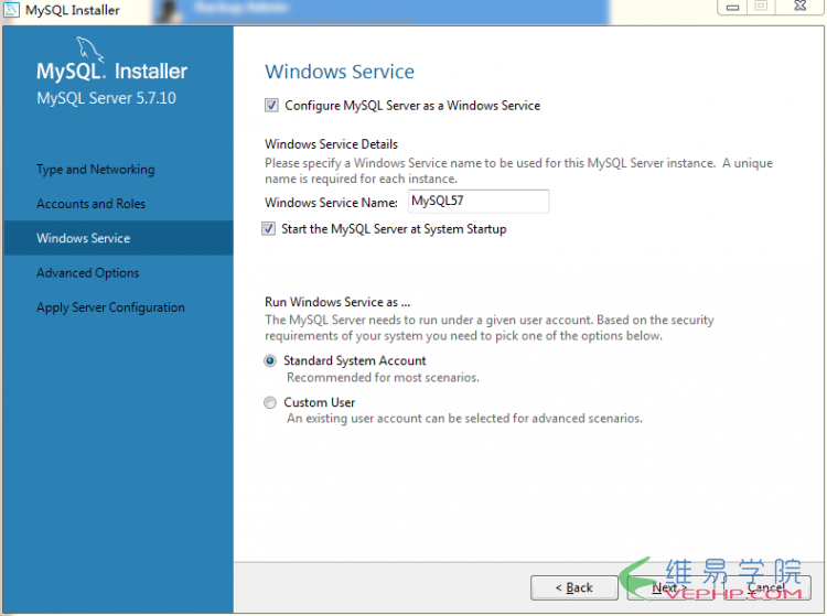 Mysql必讀Windows server 2008 r2上安裝MySQL5.7.10步驟