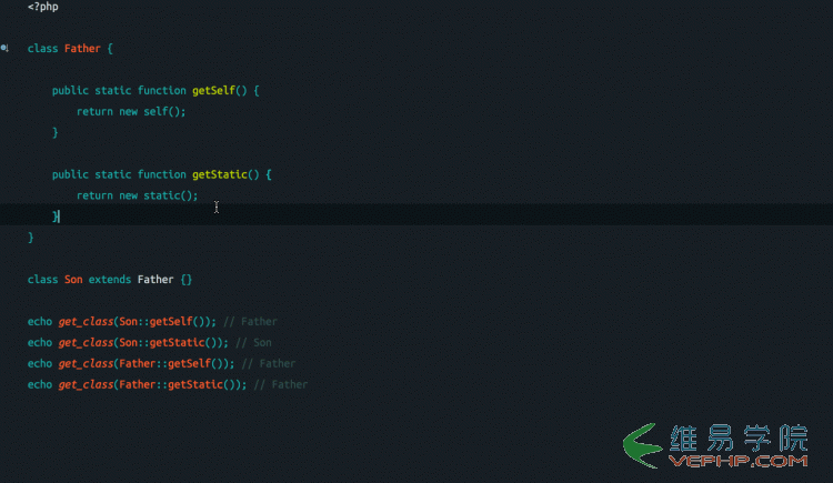 PHP實戰：PHP new static 和 new self詳解