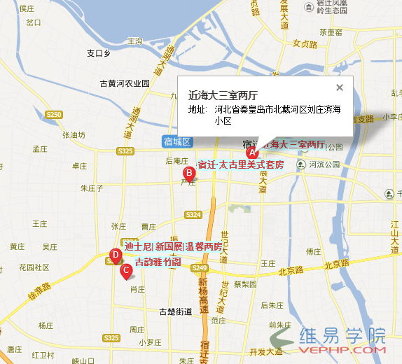 PHP學習：php+js實現百度地圖多點標注的方法