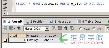 Mysql入門與MSSQL對比學習MYSQL的心得（七）--查詢