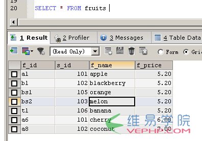 Mysql入門與MSSQL對比學習MYSQL的心得（七）--查詢