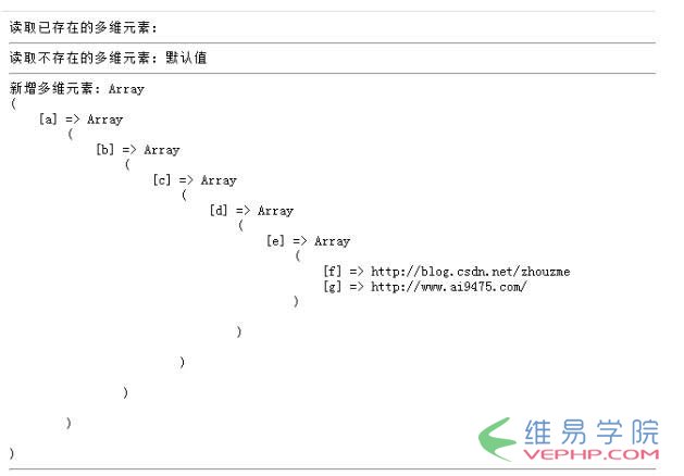PHP學習：PHP多維數組元素操作類的方法