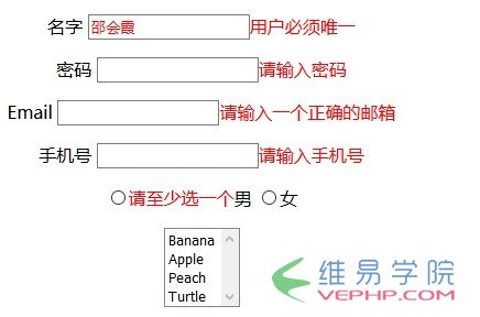 PHP應用：Yii框架中jquery表單驗證插件用法示例