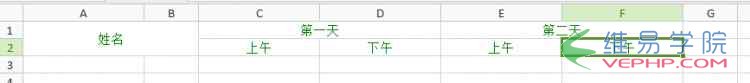 PHP教程：基于PHPexecl類生成復雜的報表表頭示例