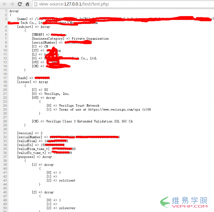 PHP編程：PHP查看SSL證書信息的方法
