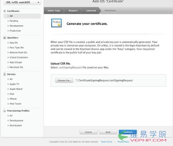 PHP教程：iOS10推送通知開發(fā)教程