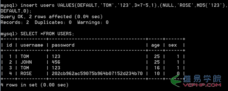 Mysql學習Mysql學習心得之插入、更新、刪除記錄
