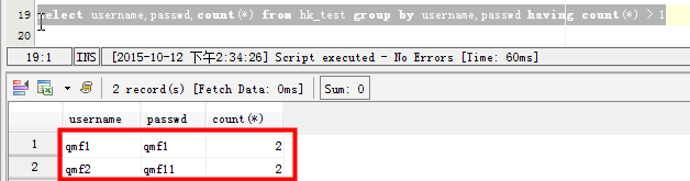 MYSQL教程mysql查詢表里的重復(fù)數(shù)據(jù)方法