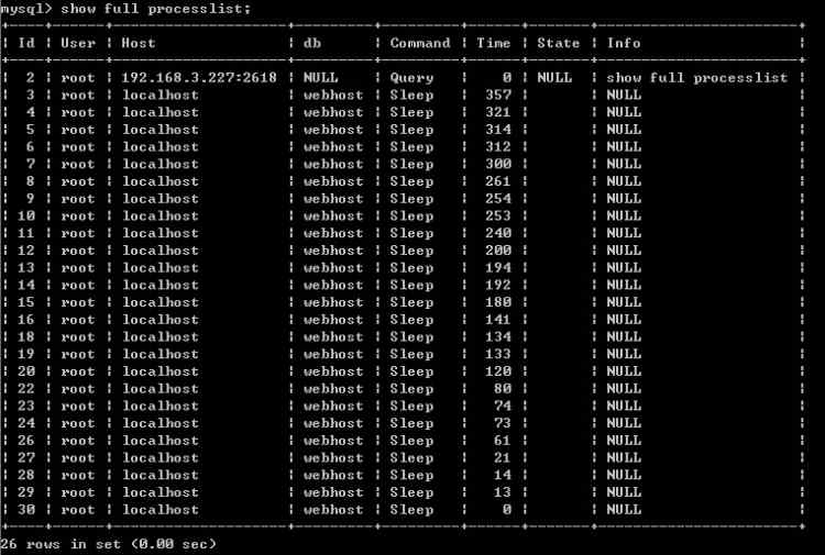 Mysql必讀MySQL Sleep連接過多問題解決方法