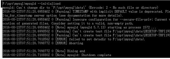 Mysql實例mysql 5.7.13 winx64安裝配置教程