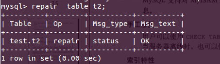 Mysql入門MYSQL 淺談MyISAM 存儲引擎