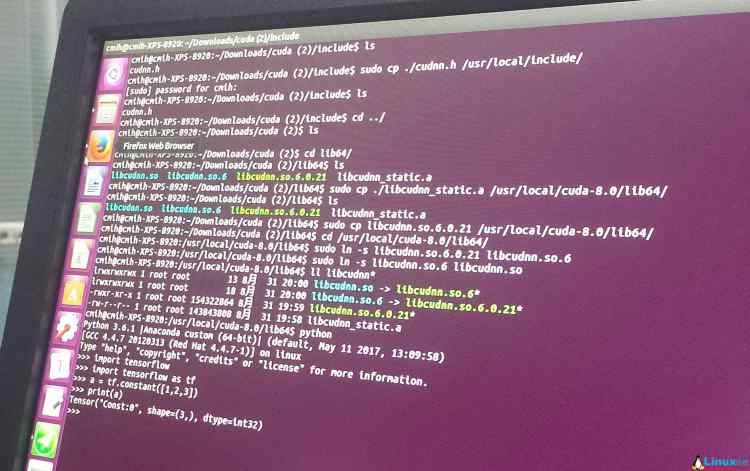 LINUX實操：深度學習環境配置Ubuntu16.04+CUDA8.0+CUDNN5
