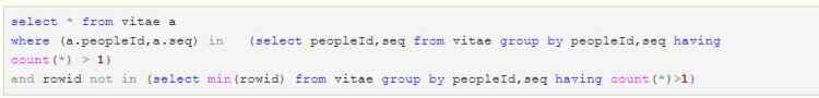 mysql對重復記錄操作實例