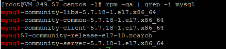 Mysql應用Linux下MySQL5.7.18 yum方式從卸載到安裝過程圖解
