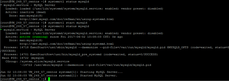 Mysql應用Linux下MySQL5.7.18 yum方式從卸載到安裝過程圖解