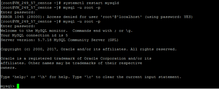 Mysql應用Linux下MySQL5.7.18 yum方式從卸載到安裝過程圖解