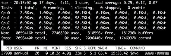 Linux系統CPU的性能監控及調優