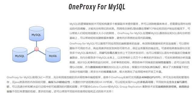 MySQL中間件盤點