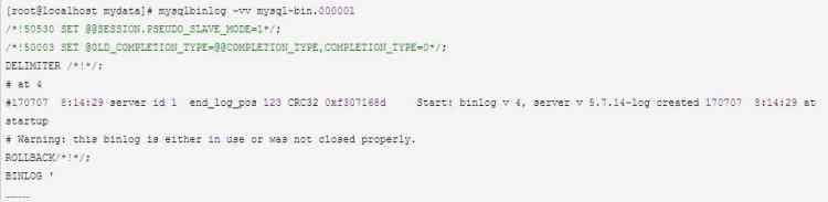 關于MySQL binlog分析