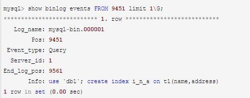 關于MySQL binlog分析