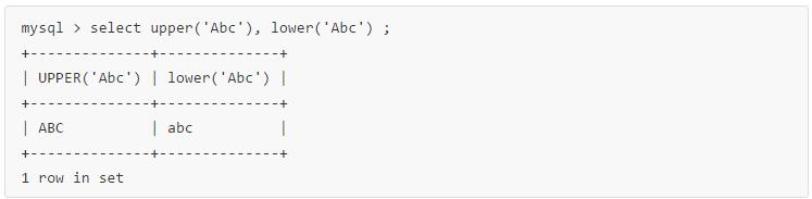 MySQL 內置字符串函數