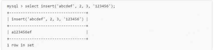 MySQL 內置字符串函數