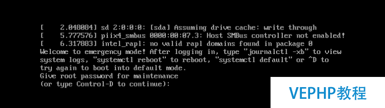 CentOS 7開機出現welcome to emergency mode! 解決方法