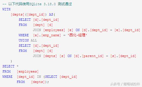SQLite中使用CTE巧解多級(jí)分類的級(jí)聯(lián)查詢