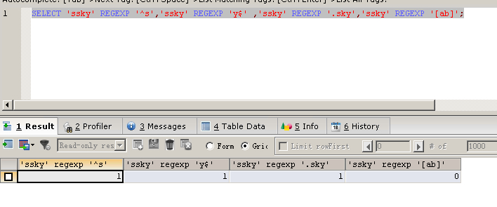 Mysql應(yīng)用與MSSQL對比學(xué)習(xí)MYSQL的心得（五）--運算符