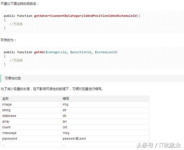 PHP編碼規范介紹