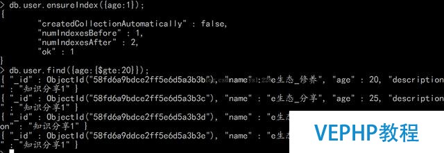 mongodb nosql 大數據提高查詢速度-索引