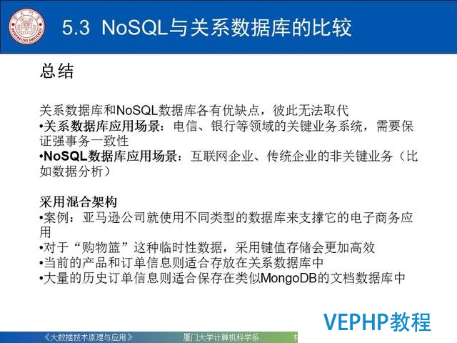科普｜大數據技術原理與應用(第五章 NoSQL數據庫)