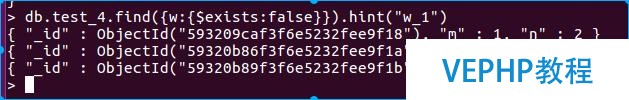 mongoDB索引屬性