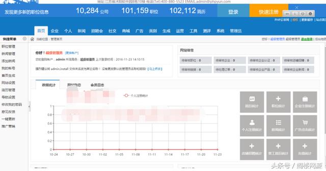 最新PHP源碼云人才系統V4.20PC微信紅包CRM管理系統