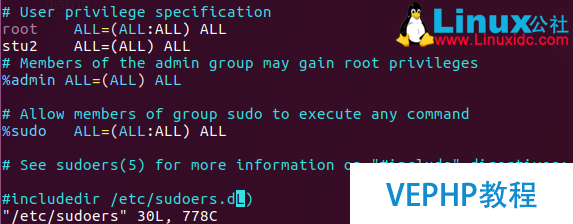 Linux 添加賬號后修改權限