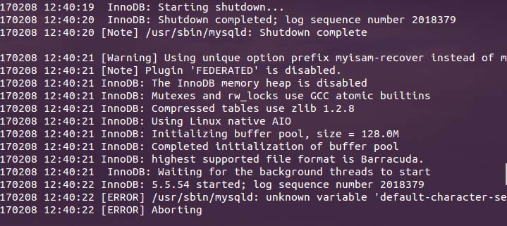 Mysql入門Ubuntu下MySQL中文亂碼的問題解決
