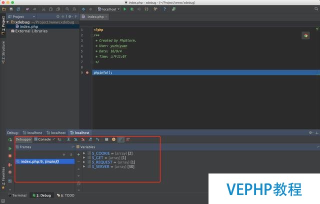 mac下怎么使用phpstorm+xdebug快速調試程序