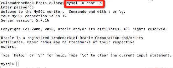 Mysql實例Mac下MySQL5.7忘記root密碼的解決方法