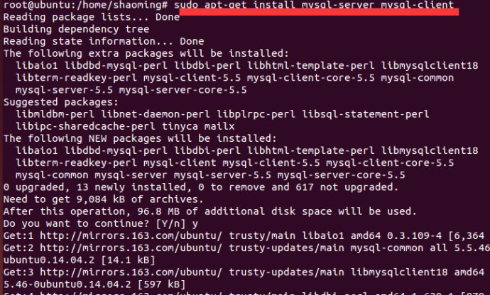 Mysql實(shí)例Ubuntu 14.04下安裝MySQL