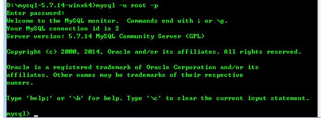 MYSQL教程mysql 5.7.14 下載安裝配置方法圖文教程