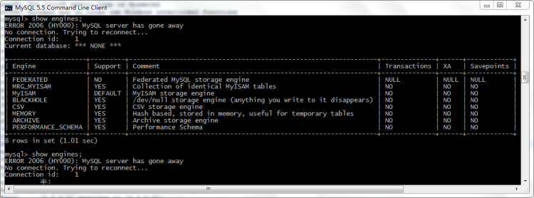 Mysql入門mysql執行sql文件報錯Error: Unknown storage engine‘InnoDB’的解決方法