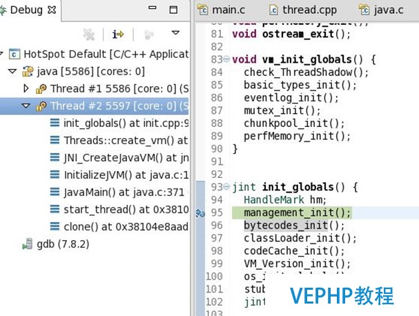 CentOS上編譯OpenJDK8源碼及在Eclipse上調試HotSpot虛擬機源碼